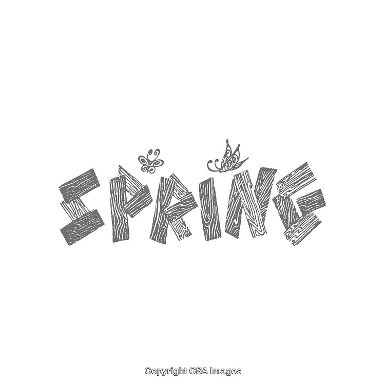 Creative Sketch of the Word Spring with Delightful Doodles