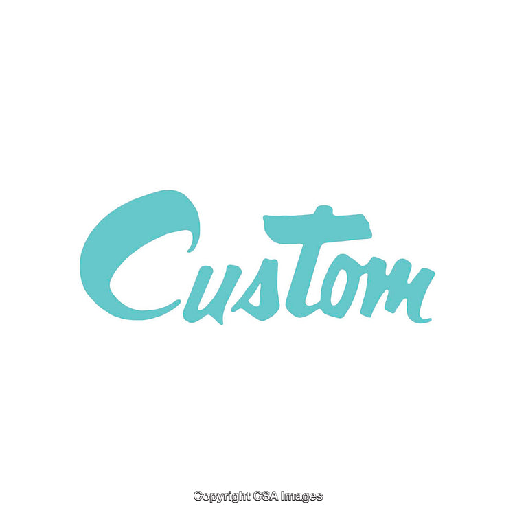 Stylish Custom Logo With Bold Turquoise Font on White Background