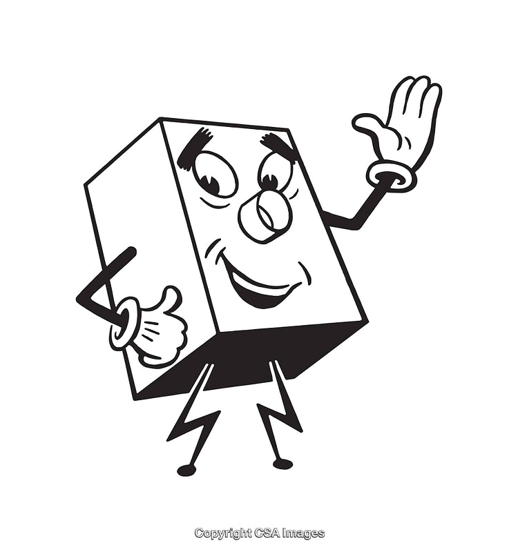 Retro Cartoon Character Giving a Friendly Greeting