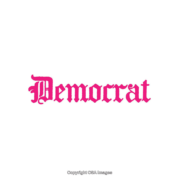 Pink Gothic Styled Typography Word on a White Background