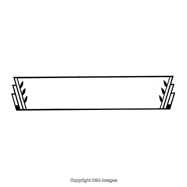 Minimalist Black and White Geometric Border Design for Creative Projects