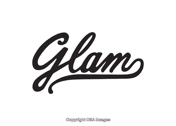 Stylish Black and White Script Lettering Illustration with Elegance