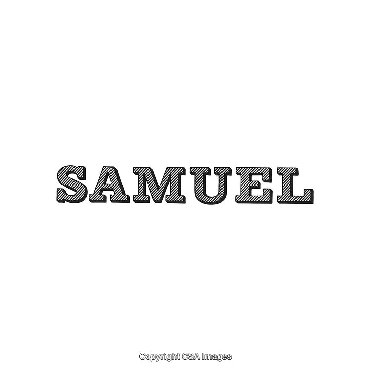 Stylized Name Design Featuring Engraved Text in Black on White Background