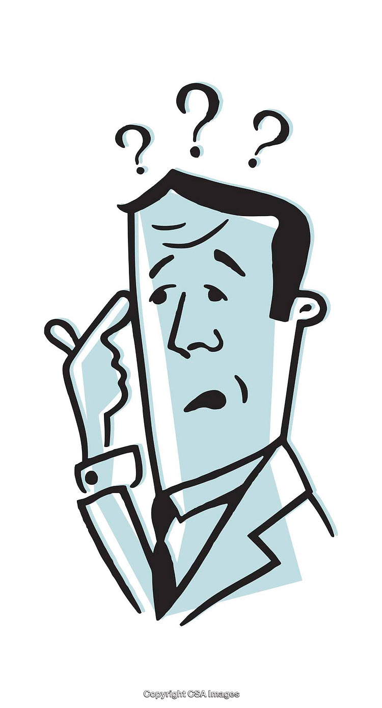 Confused Cartoon Character Scratching Their Head Simplistically Illustrated