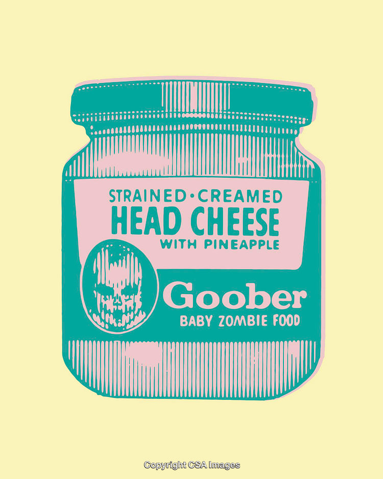 Colorful Illustration of a Quirky Jar Product Design with Retro Aesthetic
