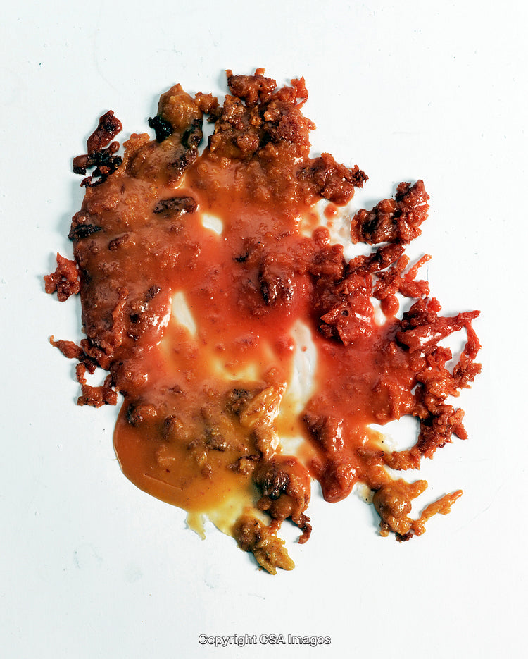 Close-Up View of Smeared Sauce with Grilled Texture