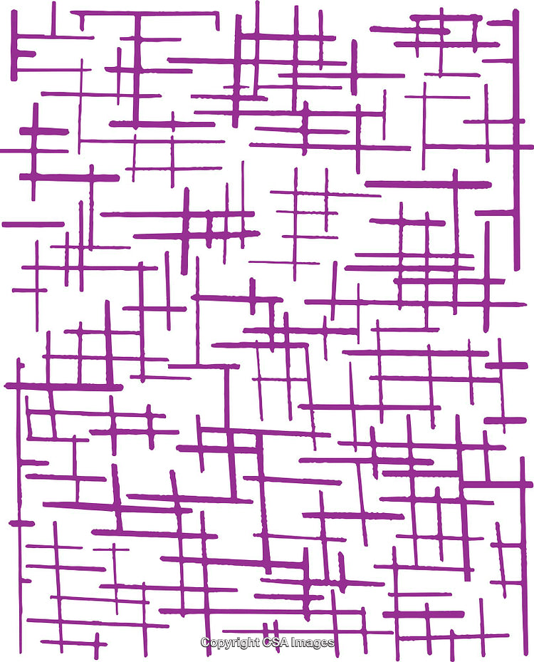 Abstract Purple Linear Pattern on Clean White Background