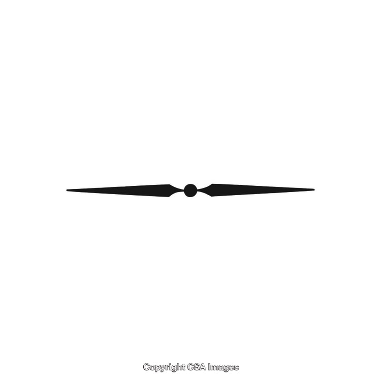 Elegant Black Decorative Design Ornament on White Background