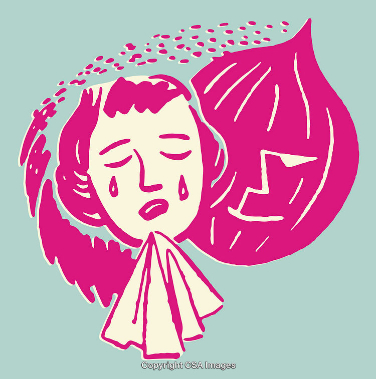 Colorful Line Art Illustration of a Crying Face with Abstract Elements