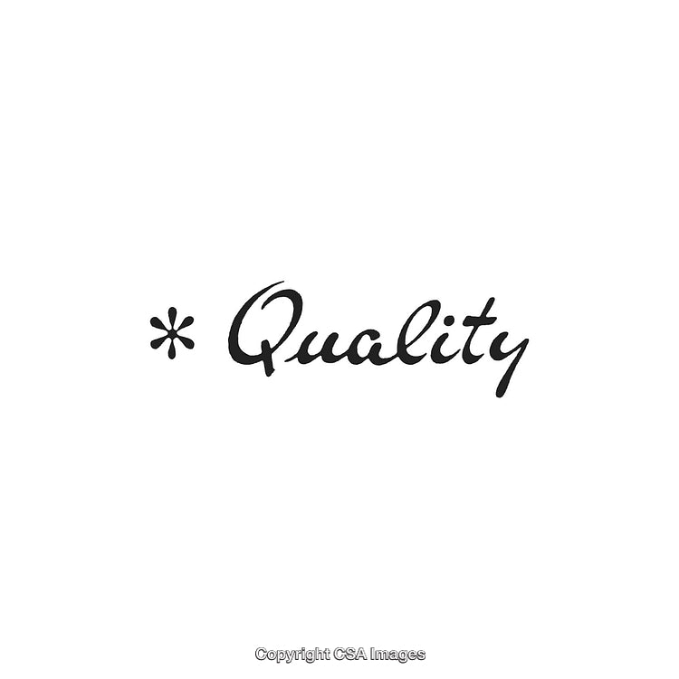 Quality Handwritten Text with Asterisk on Minimal White Background