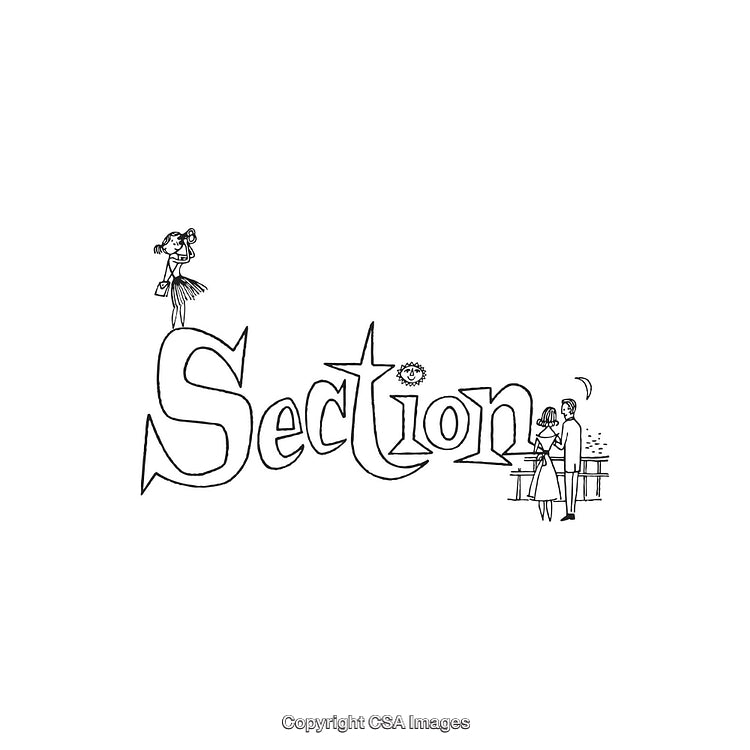 Creative Hand-Drawn Typography Featuring Characters and Unique Illustrative Elements