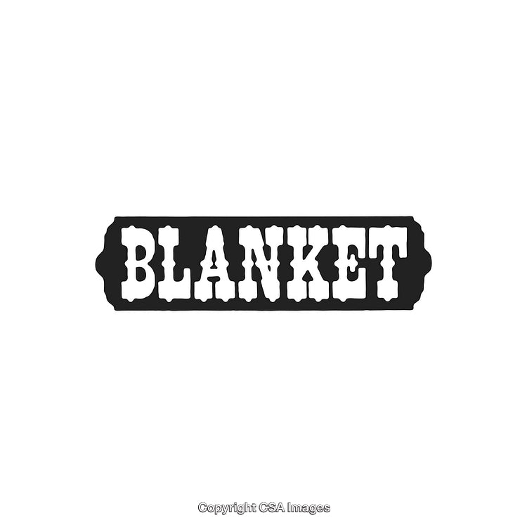 Black and White Decorative Sign with Bold Stylized Lettering
