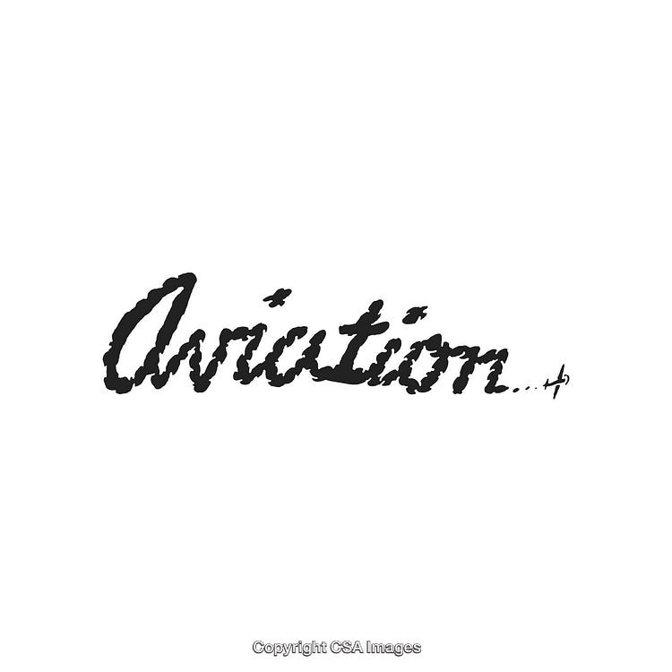 Stylish Handwritten Calligraphy Depicting the Word Aviation on a White Background