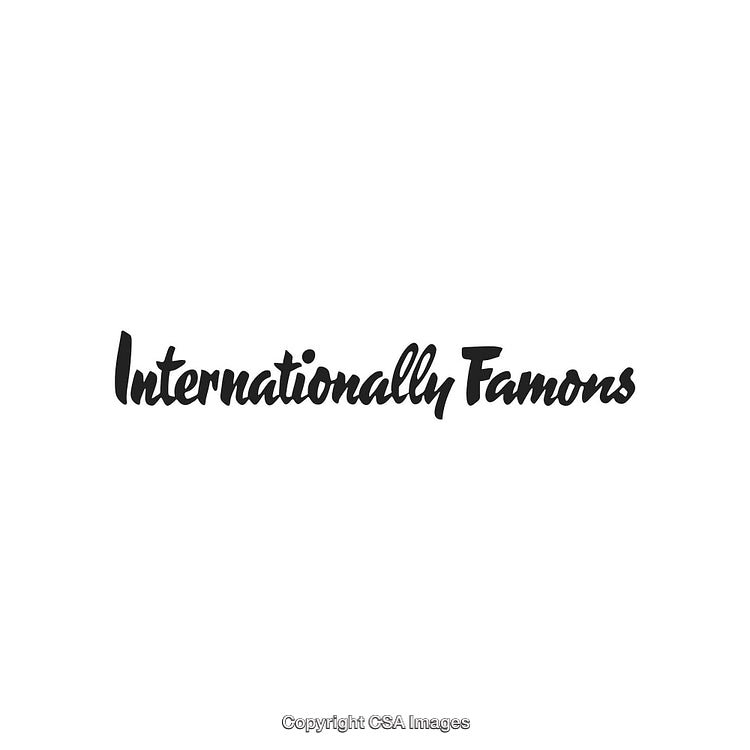 Stylized Text Displaying 'Internationally Famous' in Unique Script Font