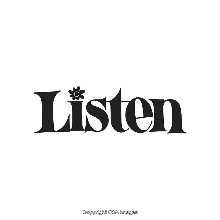 Stylized Typography with Decorative Flower Element and Elegant Design