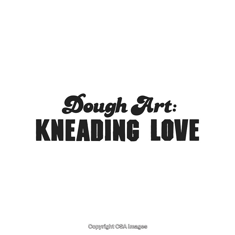 Creative Typographic Design Featuring 'Dough Art: Kneading Love' in Bold Styles