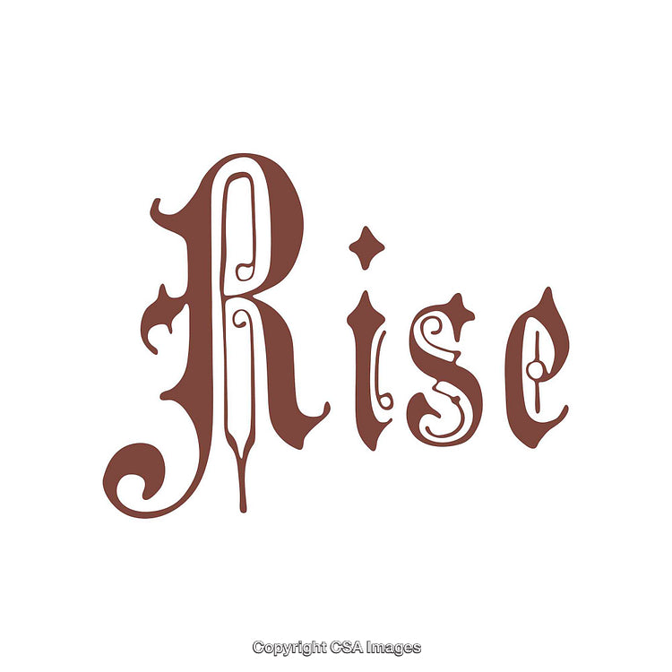Elegant Retro Typography Word Art With Stylized Letters and Flourishes