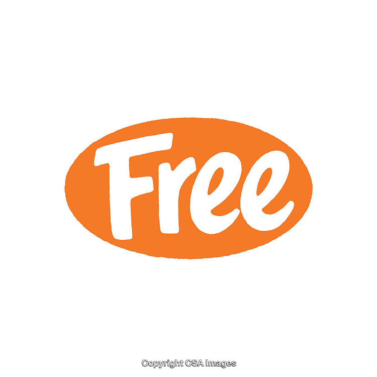 Bold Orange Free Script on White Background Thumbnail Image