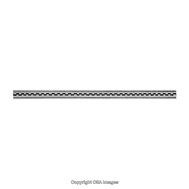 Black and White Border Design with Elegant Geometric Pattern