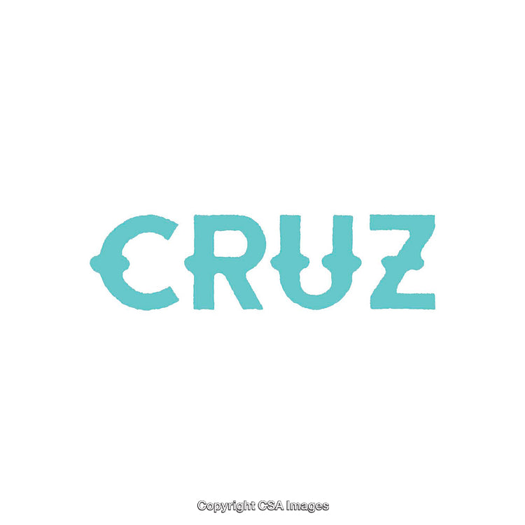 Minimalist Typography Design Featuring the Word CRUZ in Bold Style