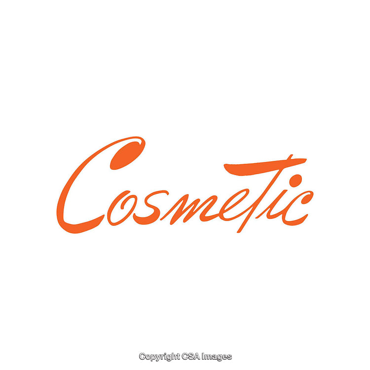 Modern Calligraphic 'Cosmetic' Logo Design in Sophisticated Orange Hue