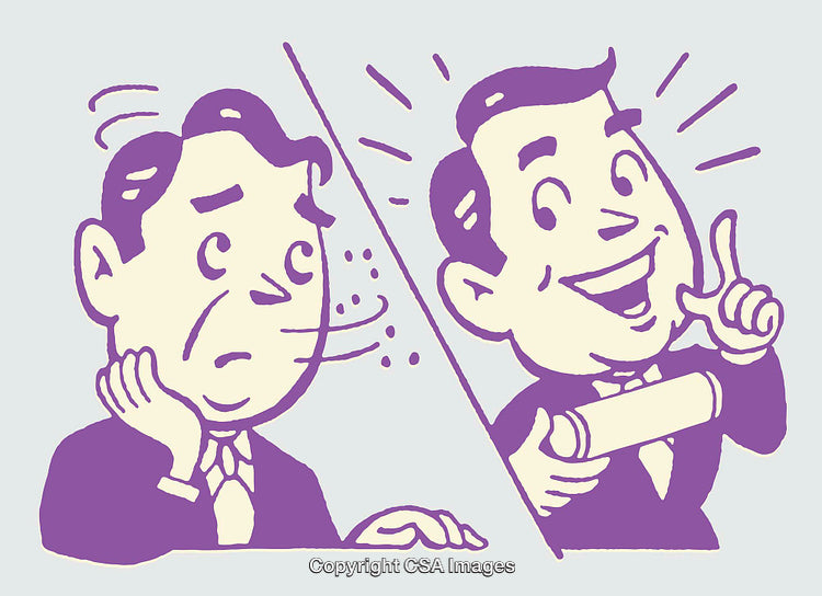 Dynamic Comparison of Two Illustrative Business Characters in Color Line Art