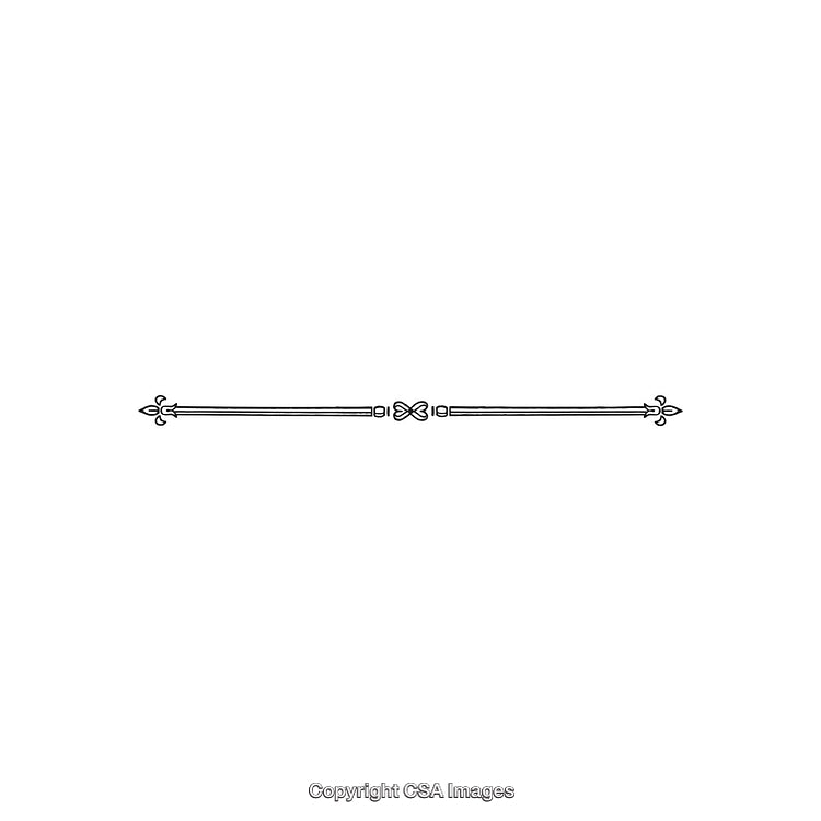 Elegant Black and White Decorative Ornament with Symmetrical Design