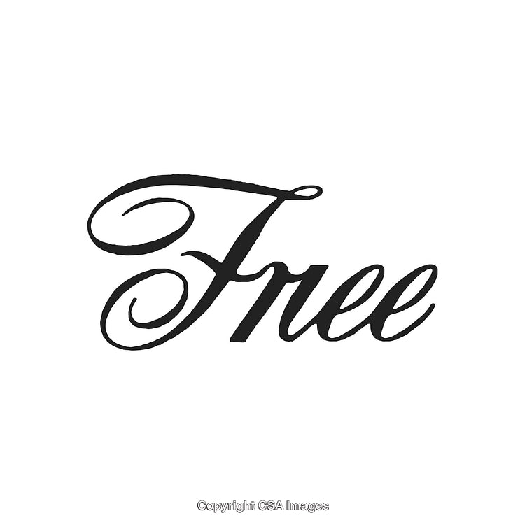 Elegant Handwritten Script Depicting the Word 'Free' in Classic Style