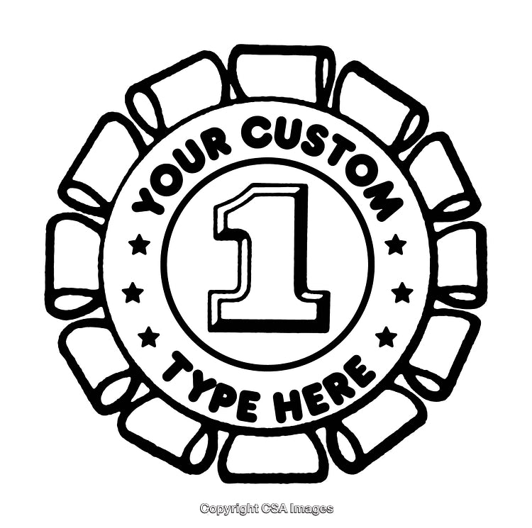 First Place Ribbon Design Format