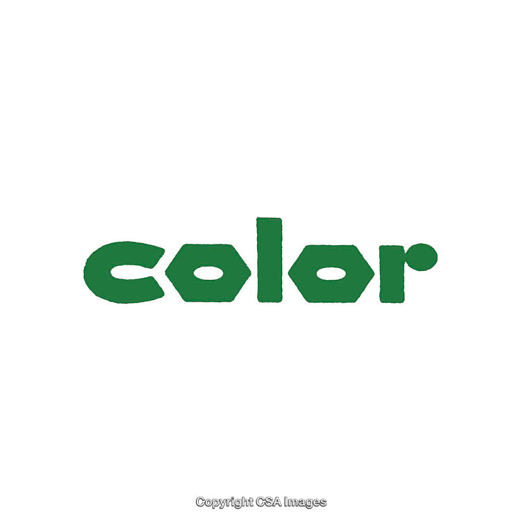 Creative Word Art Display with Green Stylized Fonts on White Background