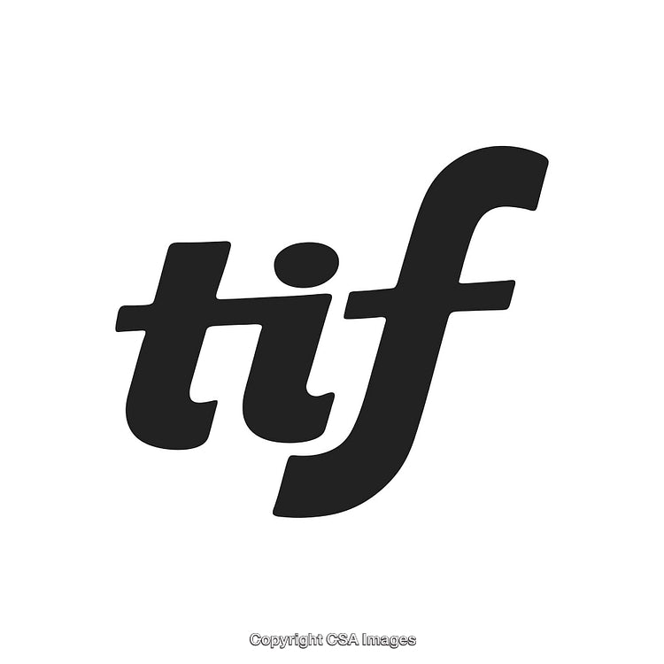 Typography Tif Logo Design with Bold Font on White Background