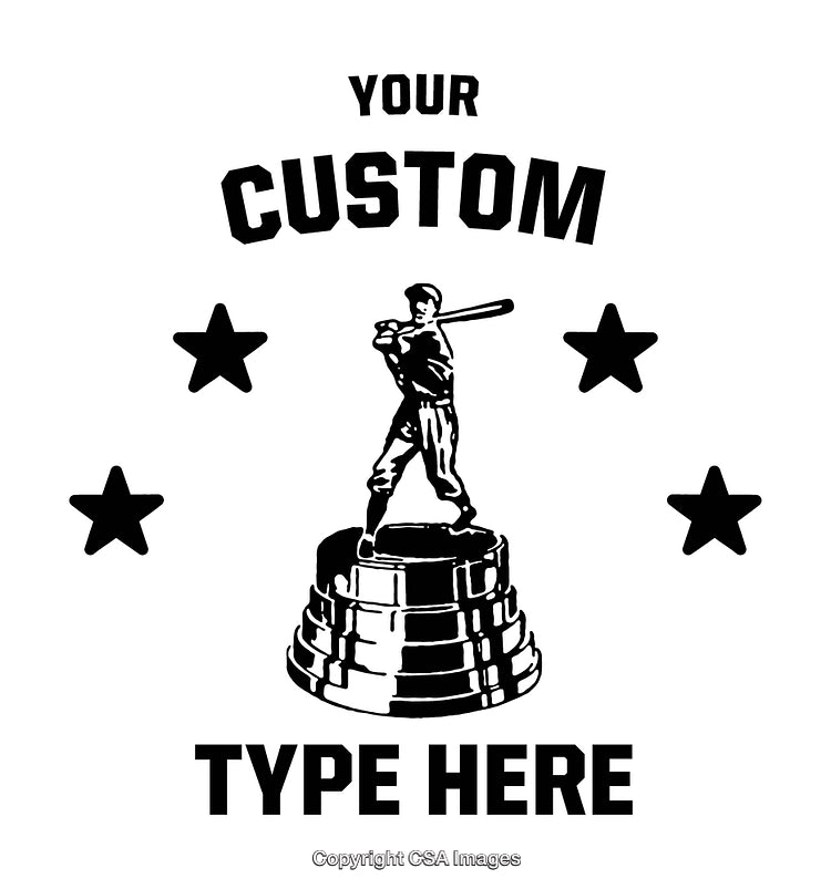 Baseball Player Trophy Design Format