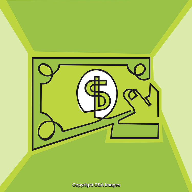 Abstract Representation of Currency and Finance in Vector Art Style