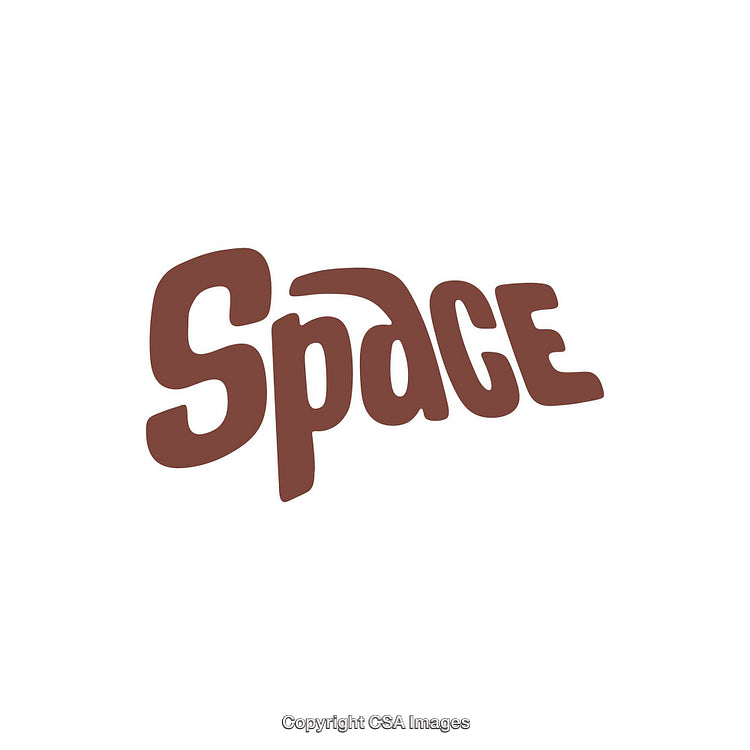 Stylized Typography Displaying the Word 'Space' in Artistic Brown Font