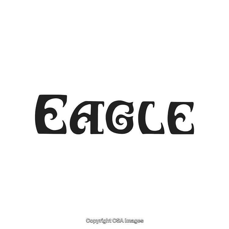 Bold Stylized Text Logo Featuring Unique Curled Lettering for Creative Design