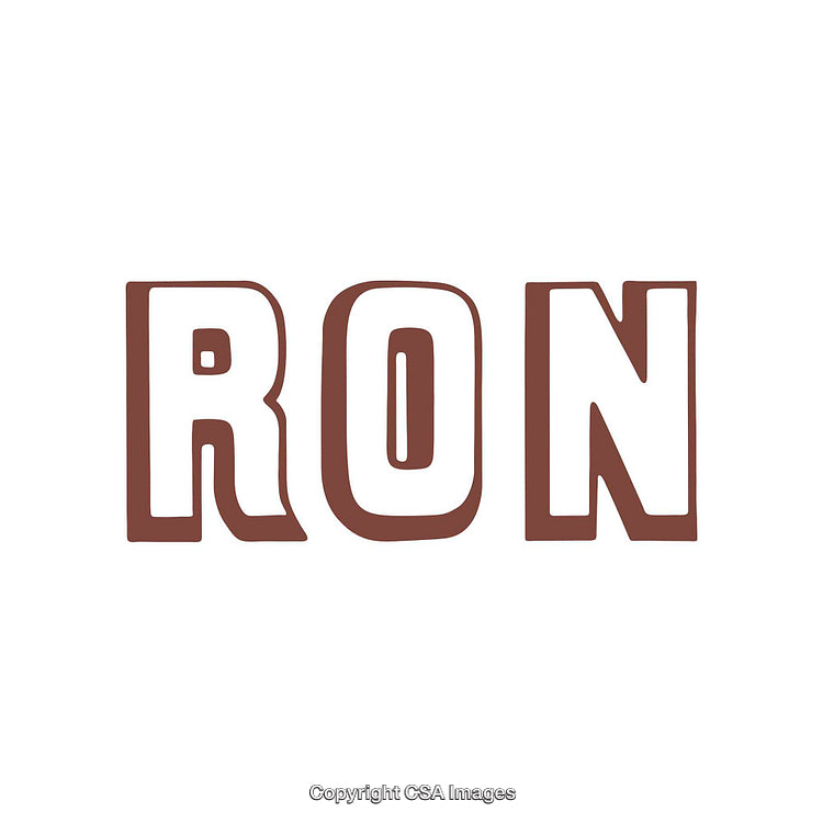 Bold Brown Text Typography on White Background