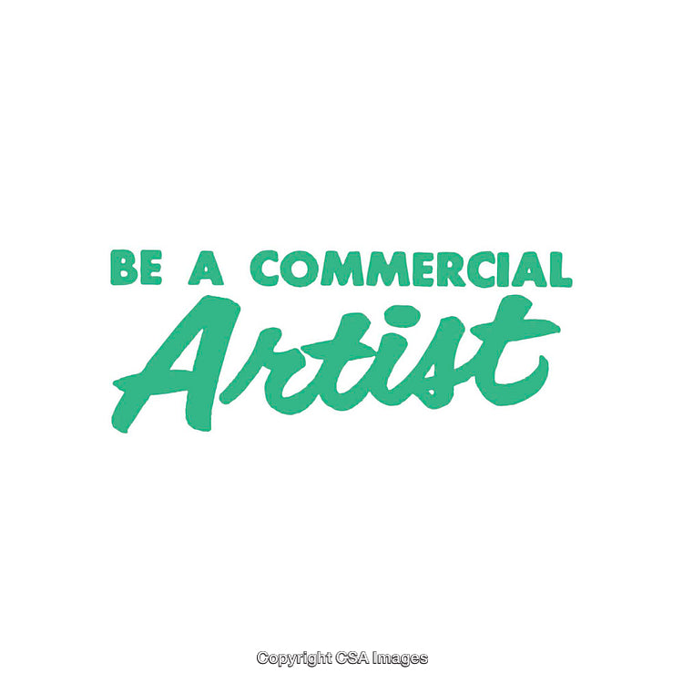 Inspirational Typography Artwork Promoting Commercial Art and Creativity