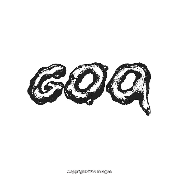 Creative Goo Text Effect in Black and White Ink Style Typography
