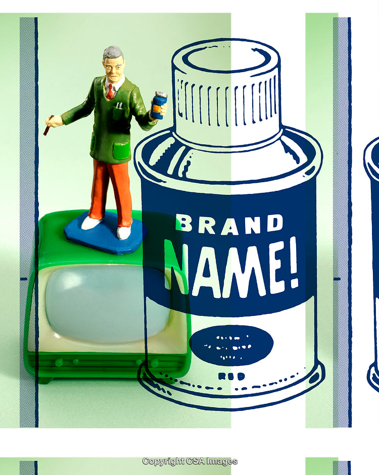 Vintage Toy Display Featuring Figurine and Retro Product Branding
