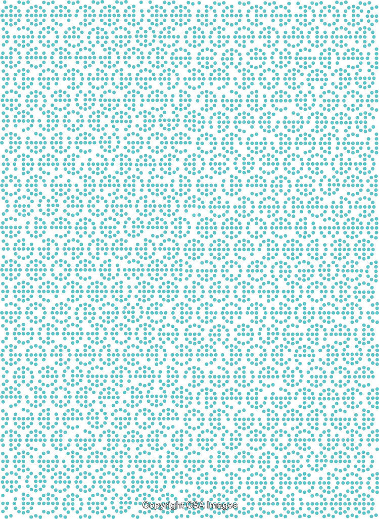 Turquoise Polka Dot Patterned Background on A White Backdrop