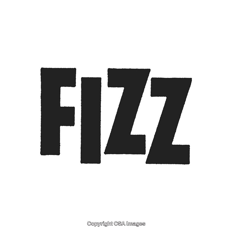Bold Black Text Featuring the Word Fizz on a Clean White Background