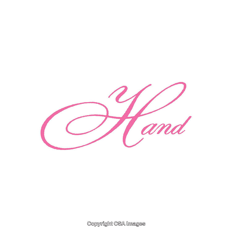 Elegant Pink Handwriting Design with Artistic Script on White Canvas