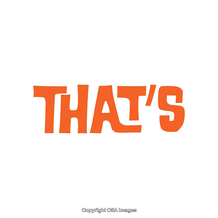 Bold Orange Typography On White Background in Stylized Format