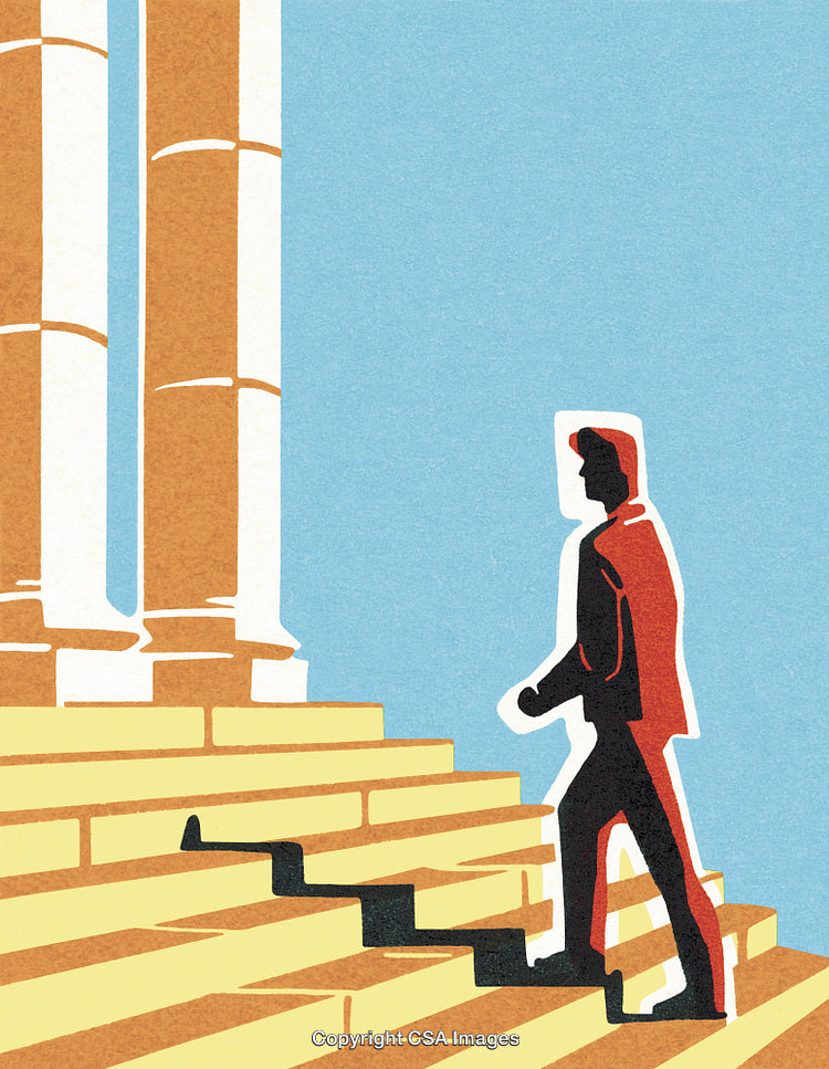 Man Climbing Stairs