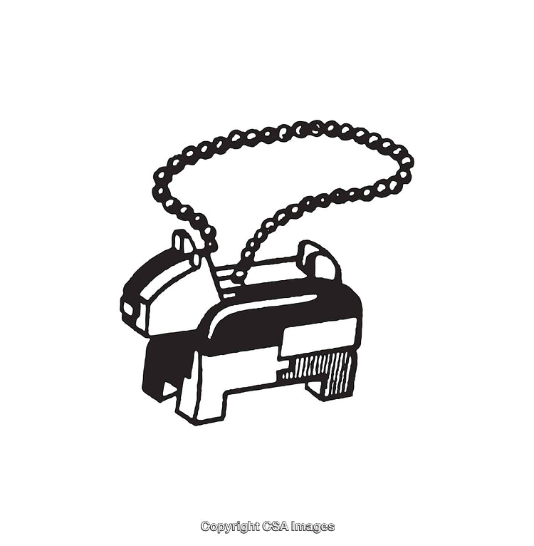 Stylized Animal Keychain in Black and White Line Art