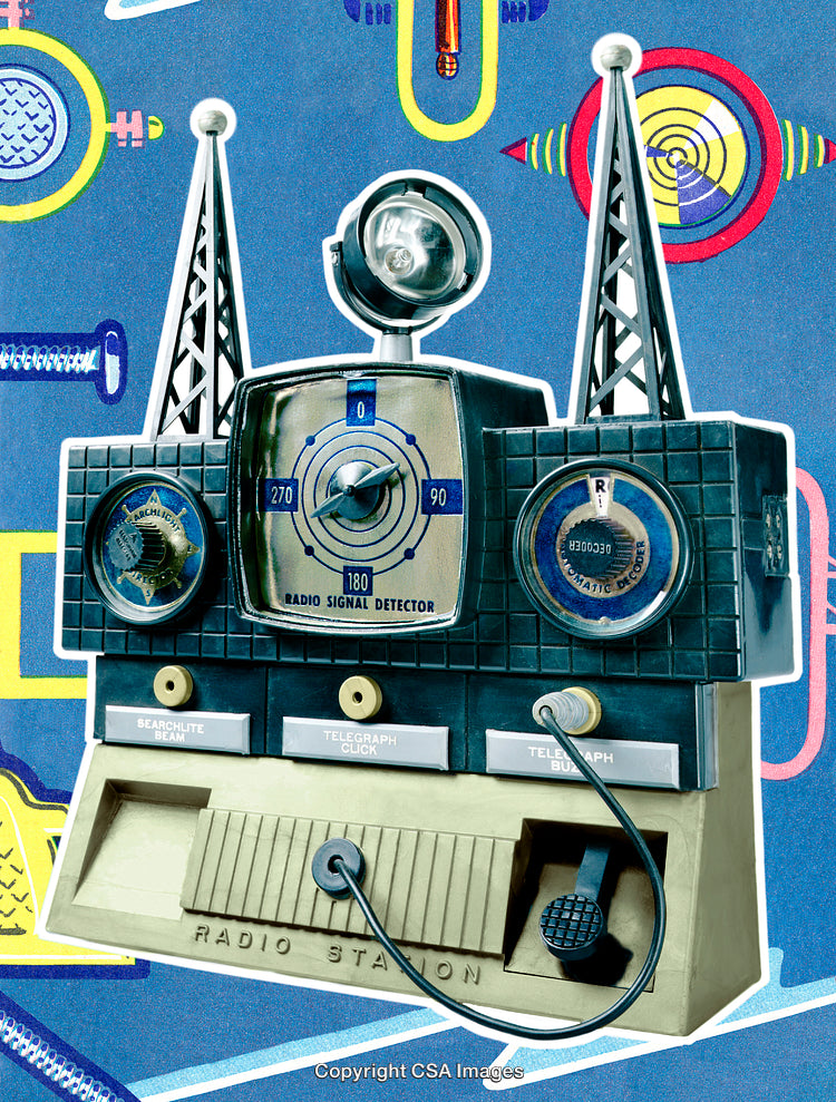 Unique Retro Toy Inspired by Vintage Radio Communication Devices