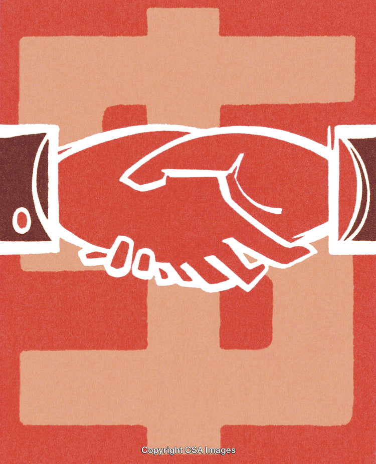 Handshake and Dollar Sign