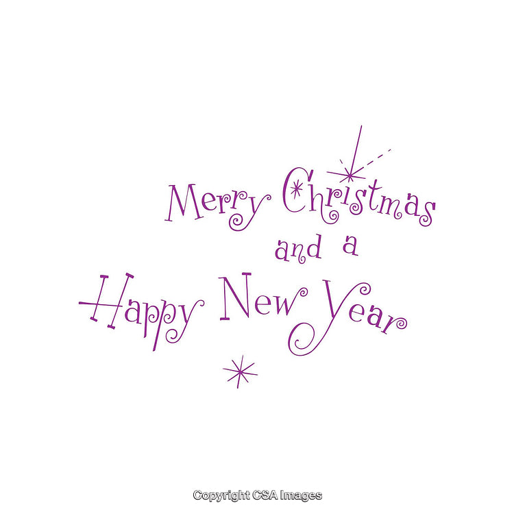 Festive Typography Greeting for Christmas and New Year Occasion