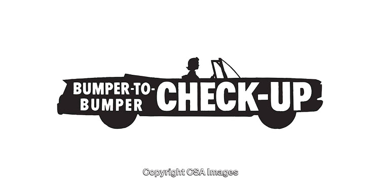 Black and White Illustration of a Convertible Car with Text Design