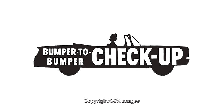 Black and White Illustration of a Convertible Car with Text Design